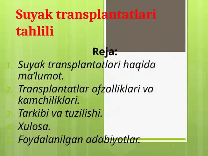 Suyak transplantatlari
