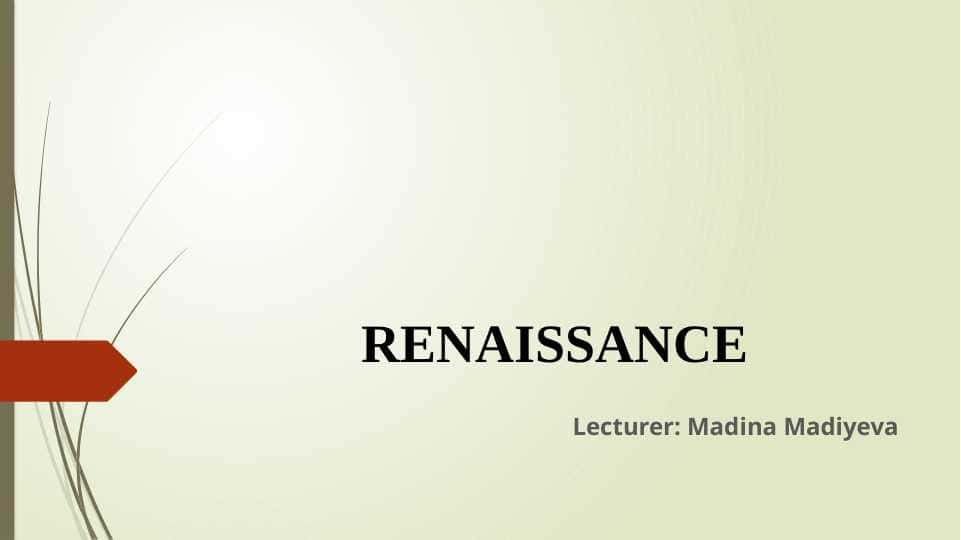 Renaissance Taqdimoti