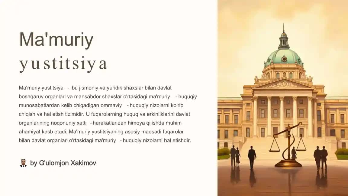 Ma'muriy yustitsiya
