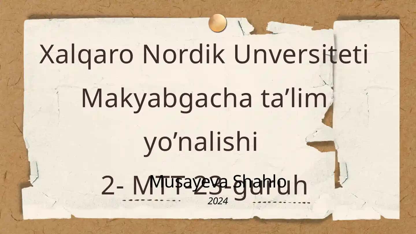 Umumrivojlantiruvchi mashqlar