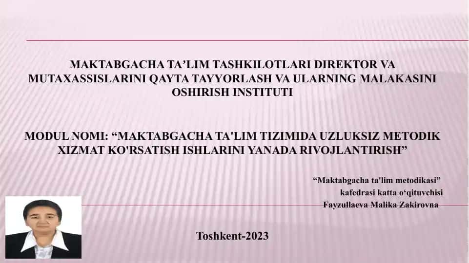 Maktabgachata'limmetodikasi