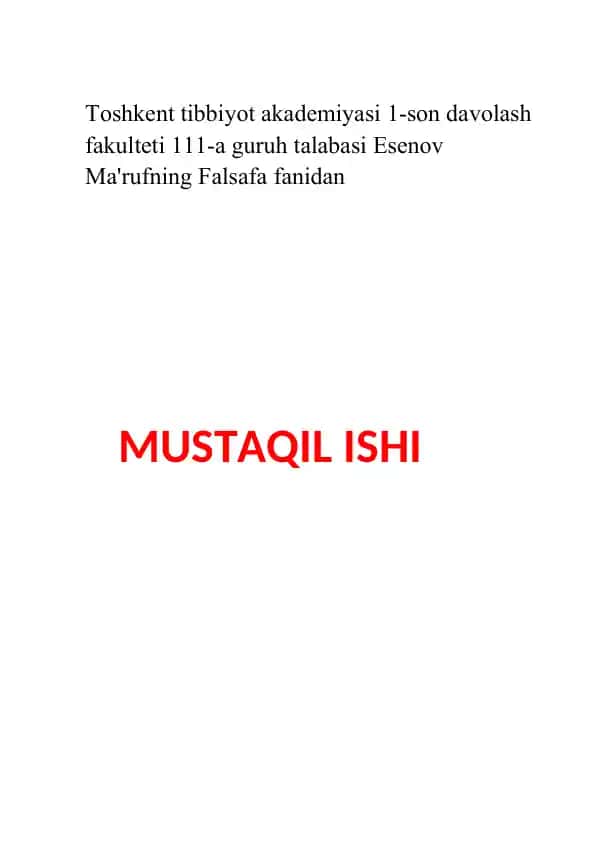 Ilmiy Dunyoqarash va Tafakkurni Shakllantirish