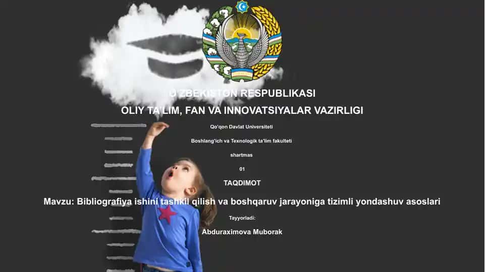 Bibliografiya ishini tashkil qilish va boshqaruv jarayoniga tizimli yondashuv asoslari