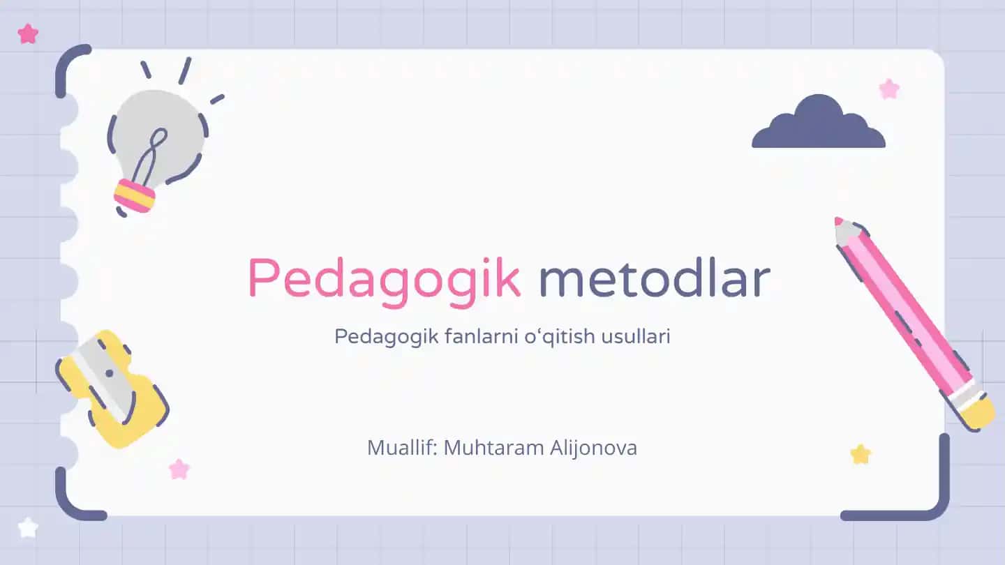 Pedagogik metodlar