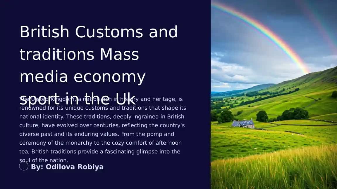 British Customs and traditions
