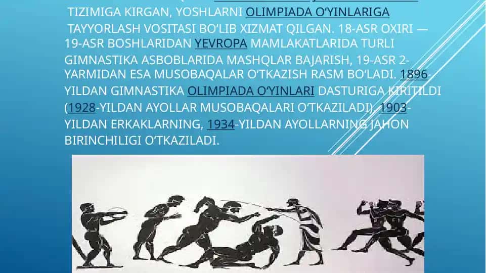 Badiiy gimnastika - sport tur