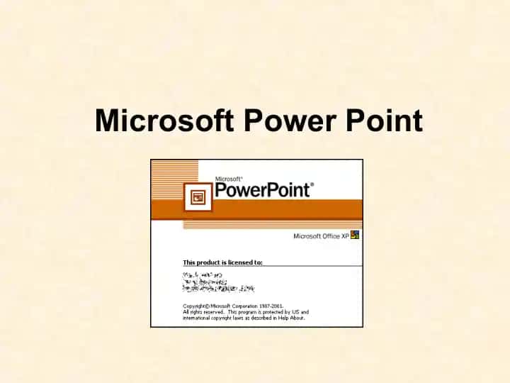 Microsoft Power Point