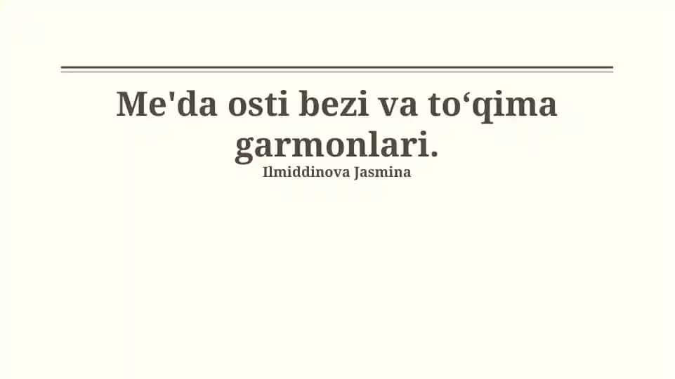 Oshqozon bezlari kasalliklari