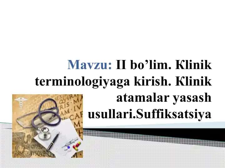 Klinik terminologiya