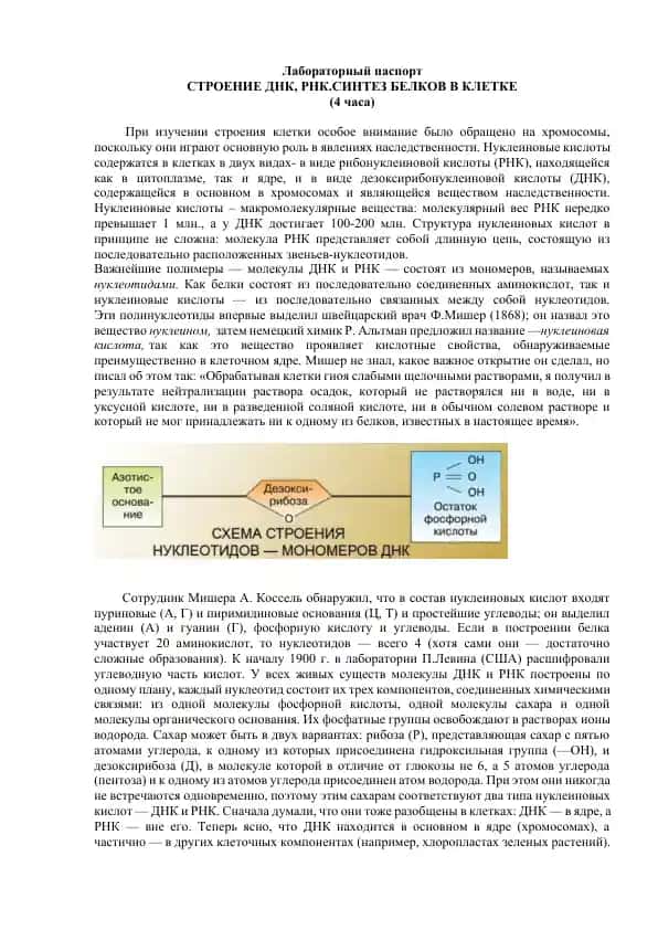 Лабораторный паспорт