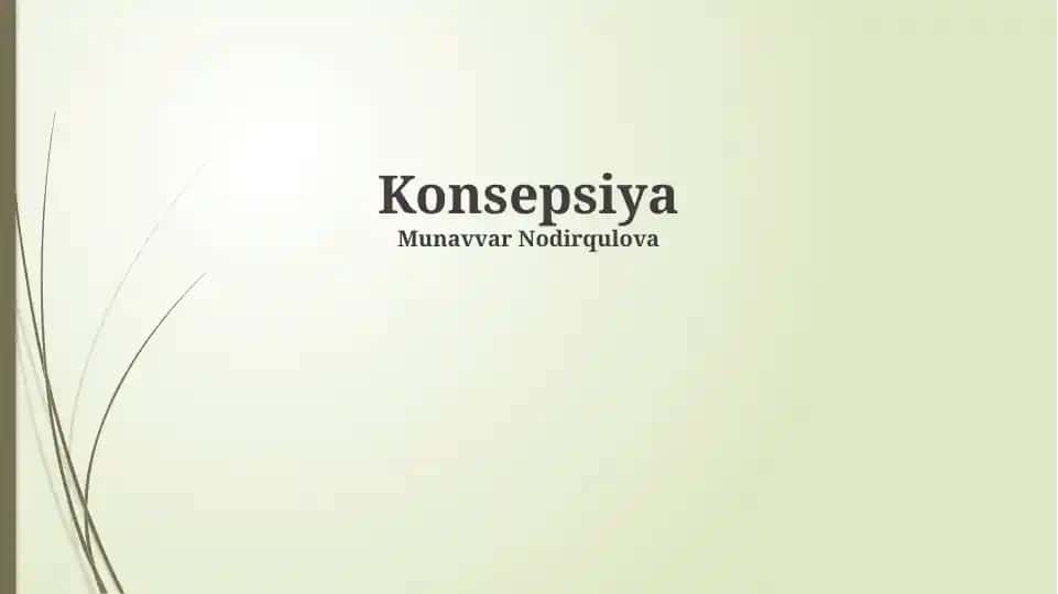 Tushunchalar