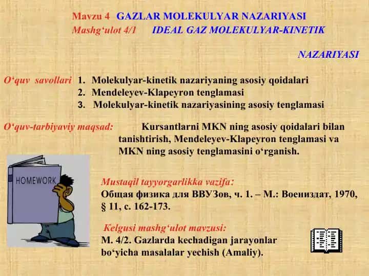 4GAZLAR MOLEKULYAR NAZARIYASI