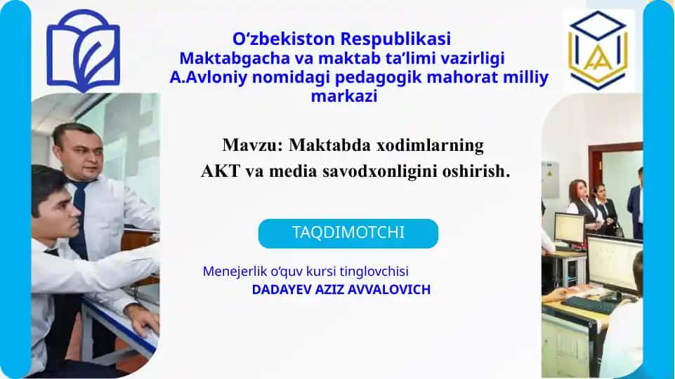 Menejerlik o‘quv kursi tinglovchisi