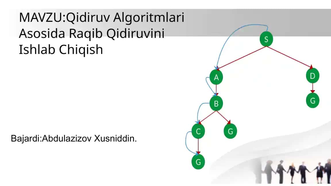 Qidiruv Algoritmlari Asosida Raqib Qidiruvini Ishlab Chiqish