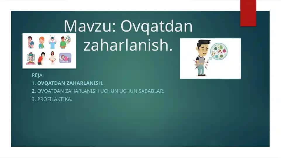 Ovqatdan zaharlanish