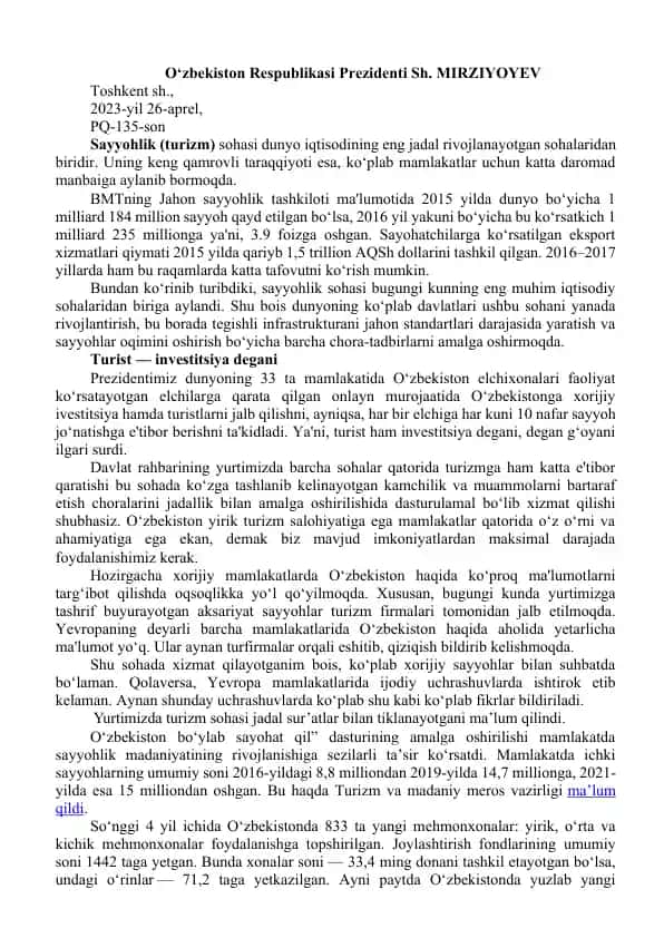 Sayyohlik sohasi