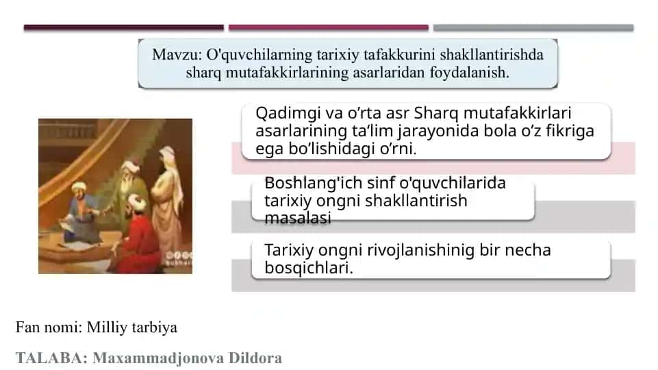 Mustaqil fikrlashni shakllantirish