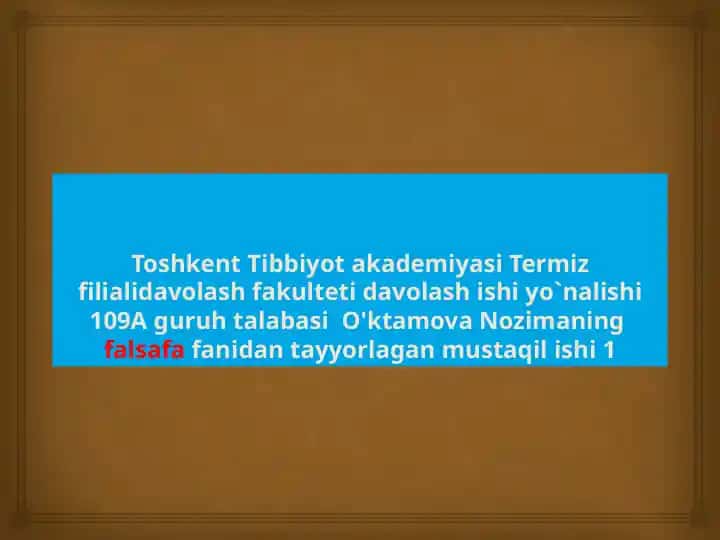 Amir Temur davridagi falsafiy qarashlar