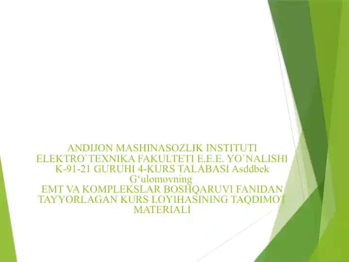 Chastota o‘zgartgichi – asinxron mator tizimi