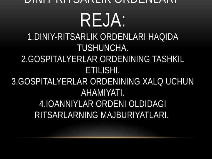 Diniy-ritsarlik ordenlari