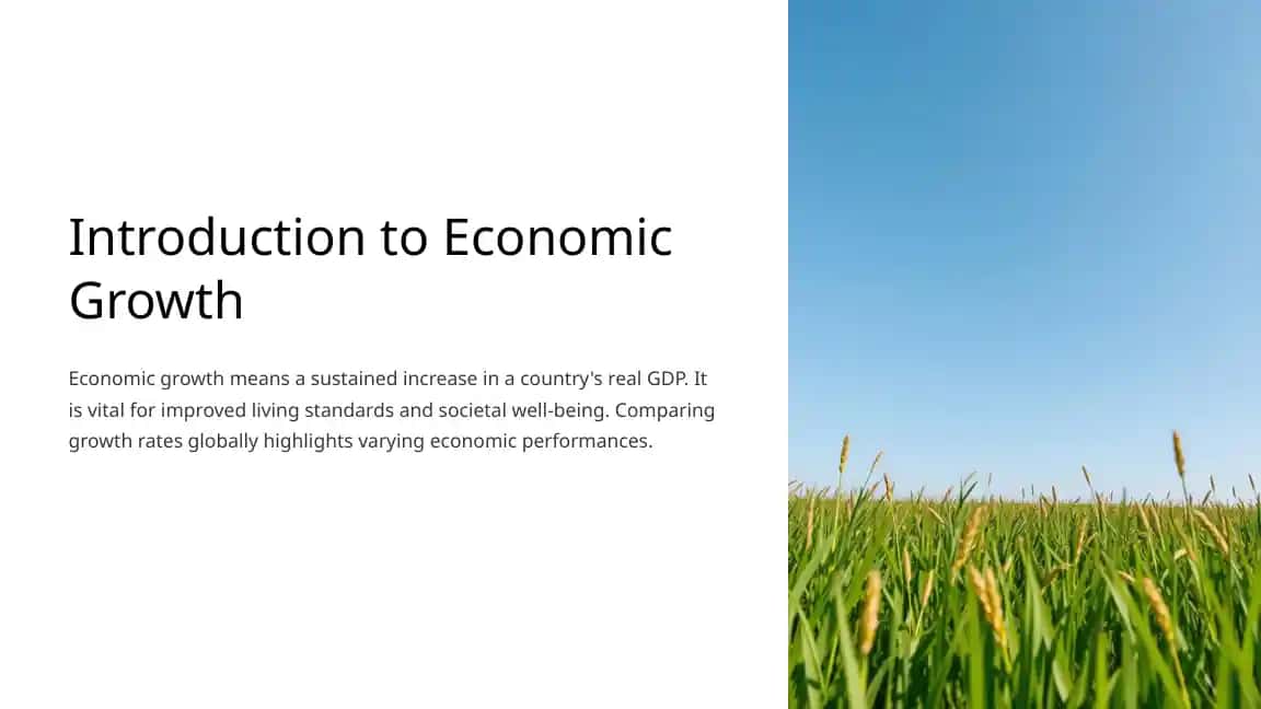 Introduction to Economic Growth