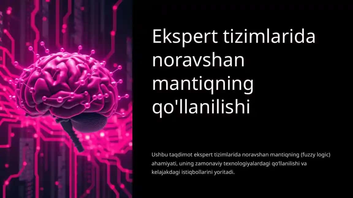 Noravshan mantiq ekspert tizimlari