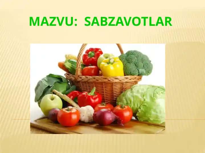 Sabzavotlar