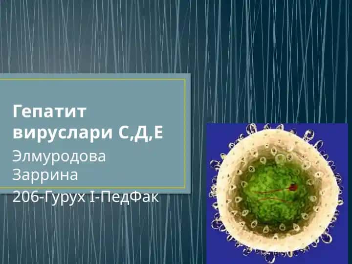 Гепатит Д (Дельта инфекция)