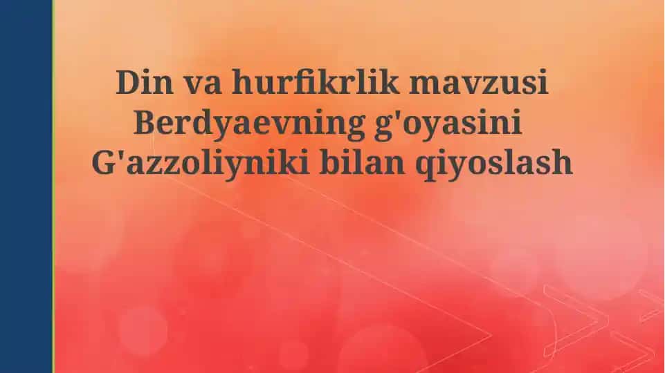 Dinvahurfikrlik mavzusi