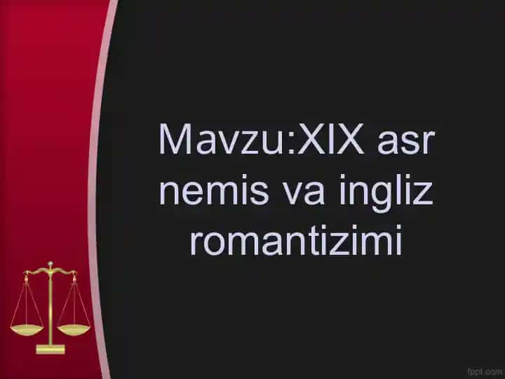 XIX asr nemis va ingliz romantizimi