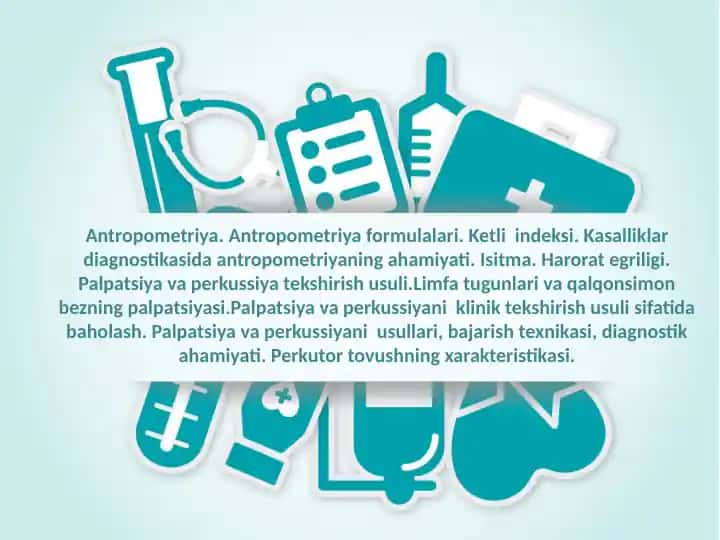 Antropometriya formulalari