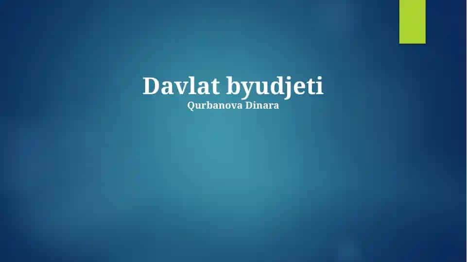Davlat Byudjeti