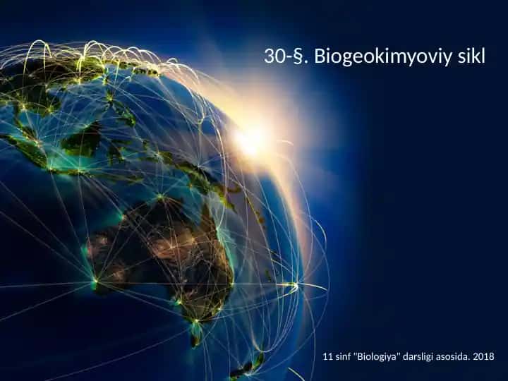 Biogeokimyoviy sikl