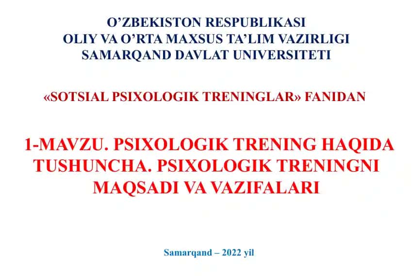 Psixologik trening