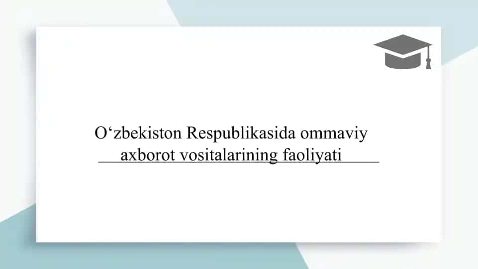 O‘zbekiston Respublikasida ommaviy axborot vositalarining faoliyati 13000