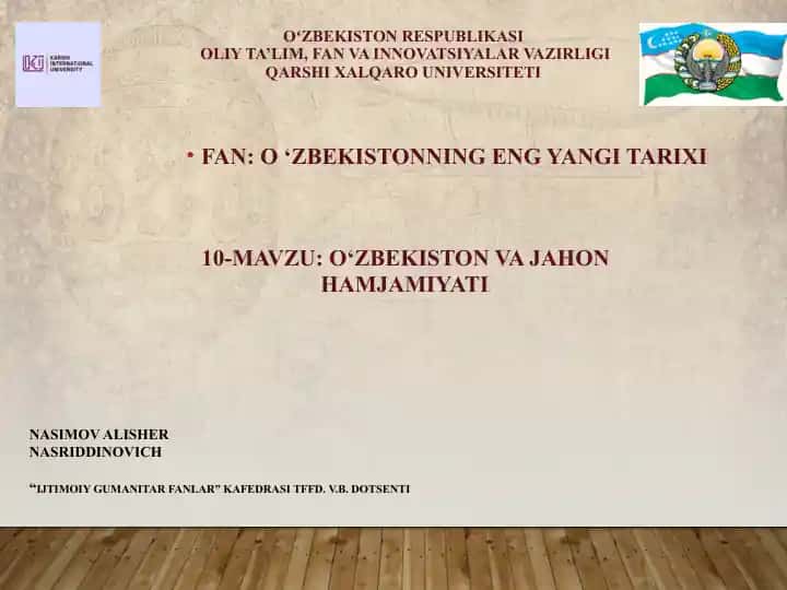 Oʻzbekistonning eng yangi tarixi