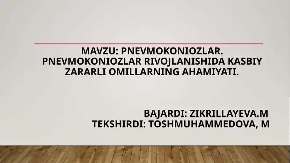 Pnevmokoniozlar