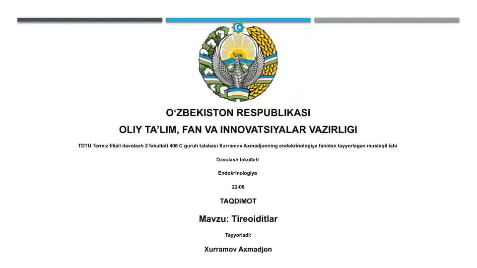 Tireoiditlar