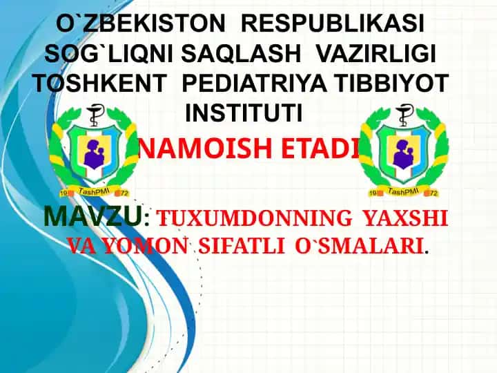 Tuxumdonning yaxshi va yomon sifatli o'smalar