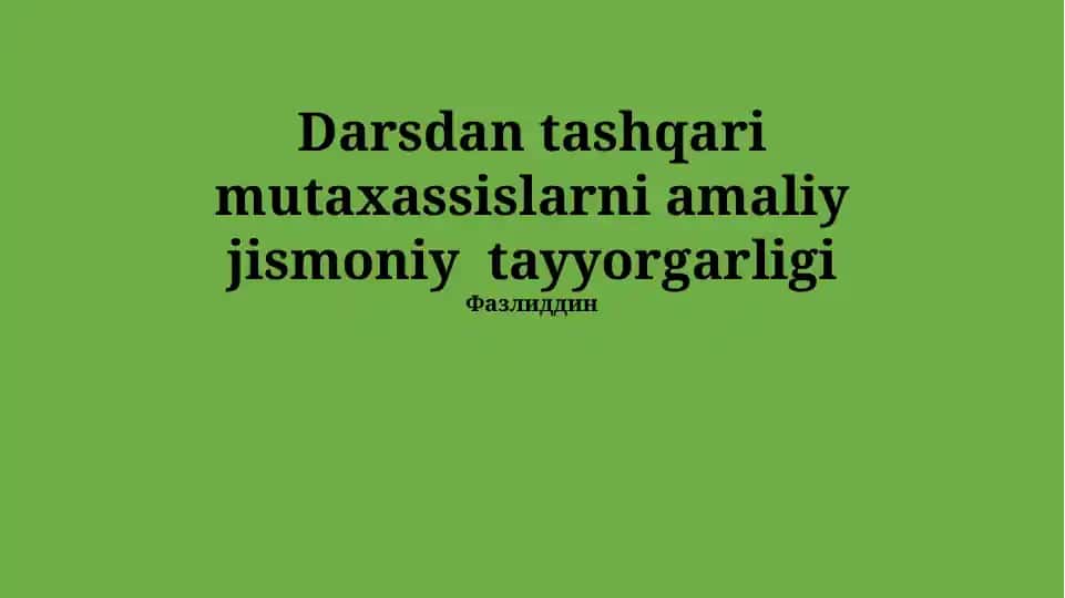 Amaliy jismoniy tayyorgarlik