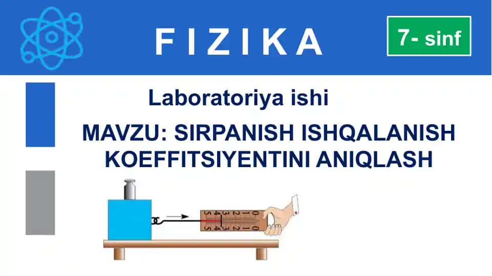 SIRPANISH ISHQALANISH KOEFFITSIYENTINI ANIQLASH