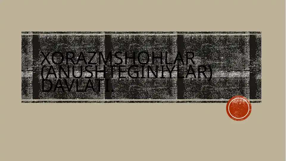Xorazmshohlar (Anushteginiylar) davlati