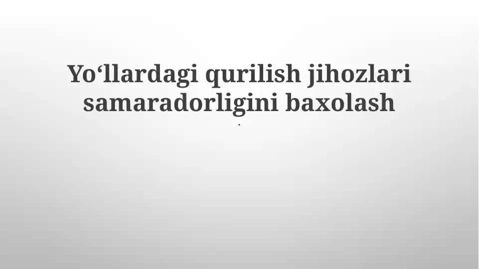 Kalit Ishlash Ko'rsatkichlari