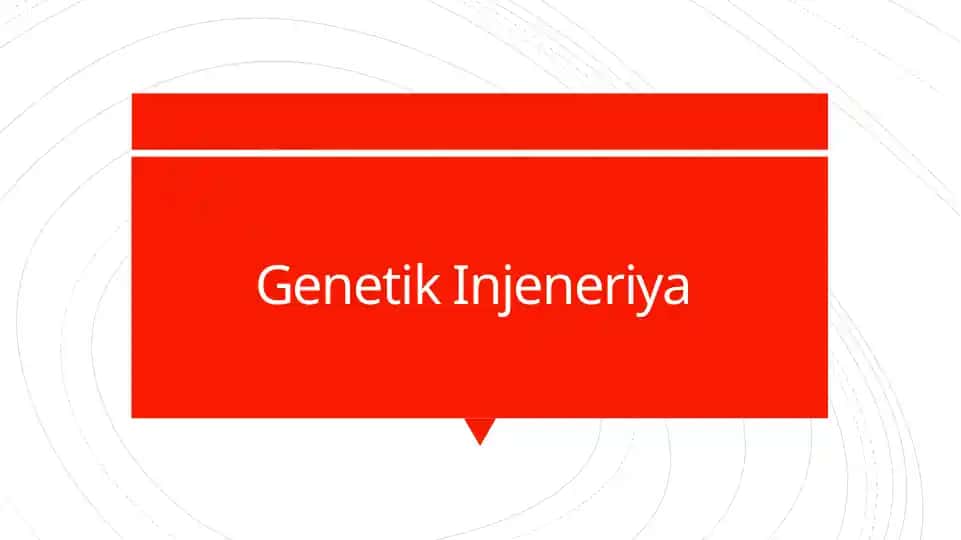 Genetik Injeneriya