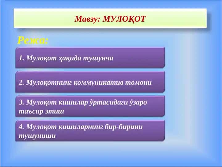 МУЛОҚОТ
