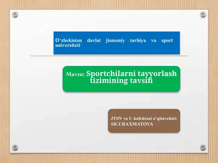 O‘zbekiston davlat jismoniy tarbiya va sport universiteti