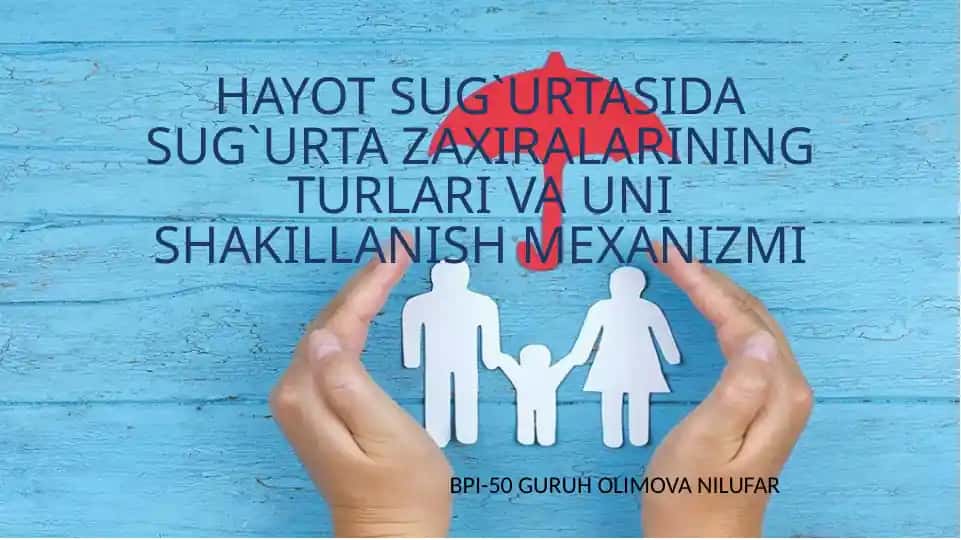HAYOT SUG`URTASIDA SUG`URTA ZAXIRALARINING TURLARI VA UNI SHAKILLANISH MEXANIZMI
