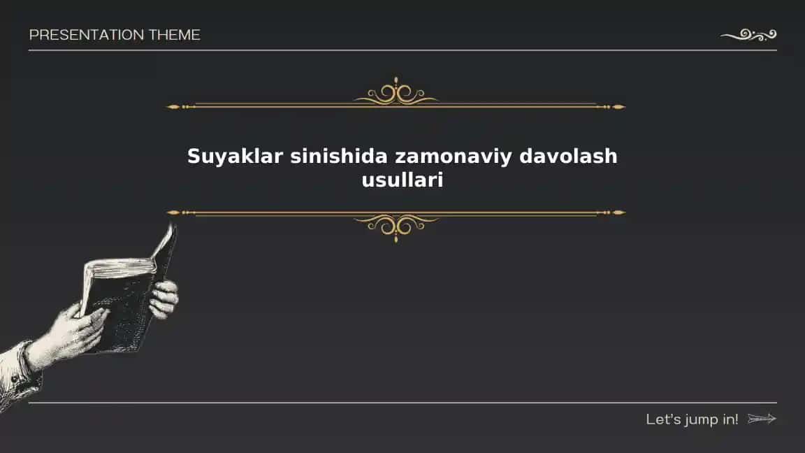 Suyaklar sinishida zamonaviy davolash usullari