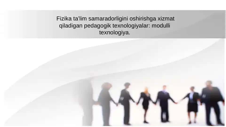 Modulli ta'lim texnologiyasi "Bumerang" texnologiyasi