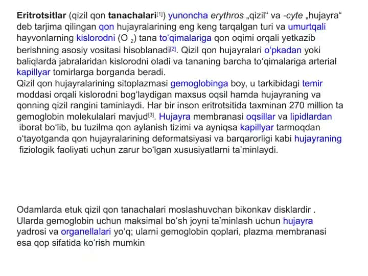 Eritrotsitlar